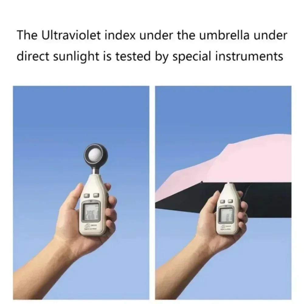 Mini-Sonnenschirm für Höhle Außenbereich, UV-Schutz, ultraleicht, faltbar, fünffacher Regenschirm, Sonnenschirm
