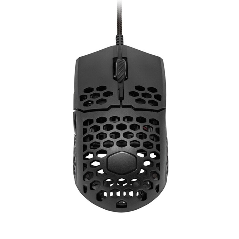 MM710 Gaming Mouse 7 Gears 16000 DPI Adjustable Honeycomb Shell USB Wired Mice for Home Office Gamer: Black