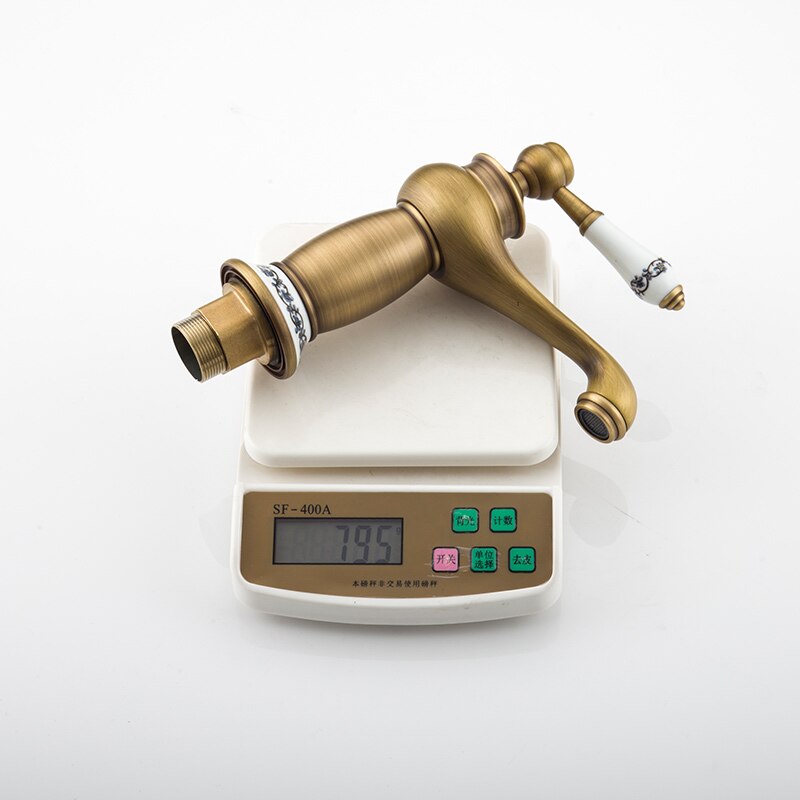 Bathroom Faucet Antique Bronze Finish mic Brass Basin bathroom sink tap Faucets Single Handle Water Mixer Taps water mixing valv