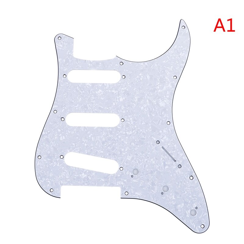 1Pc guitare Pickguard guitare électrique Pickguard plaque à gratter pour Strat Stratocaster noir Instruments & équipement: A 1