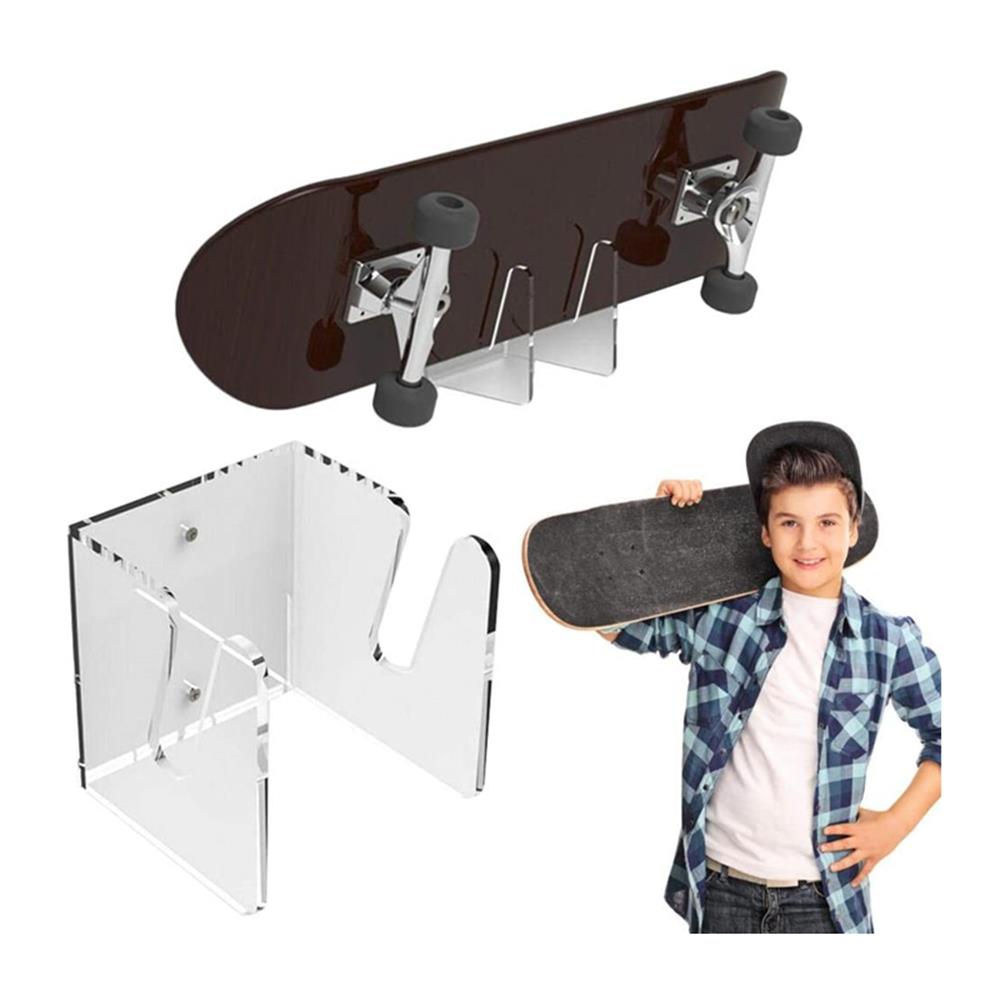 Skateboard vægbøjle vægmontering glideplade beslag display stativ longboard understøtter beslag skateboard vægophæng
