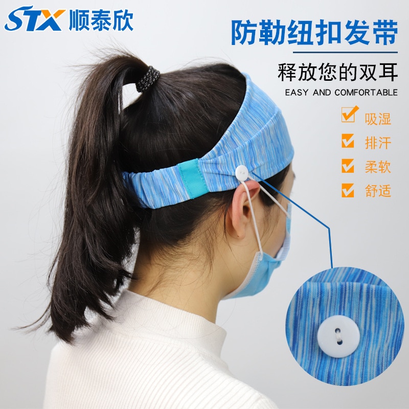 Spot Check Riem Knop Haarband Mannen En Vrouwen Dragen Maskers, Hoofddoeken, Maskers, Artefact Beschermende Hoofdbanden