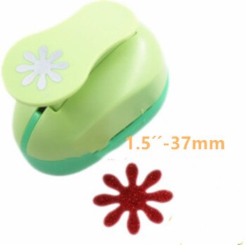 Flowers (3/8",5/8",1",1.5",2",3") Daisy Shaped craft punch Scrapbooking DIY Flower Paper Cutter EVA foam Petal Hole Punches: 1pc 37MM