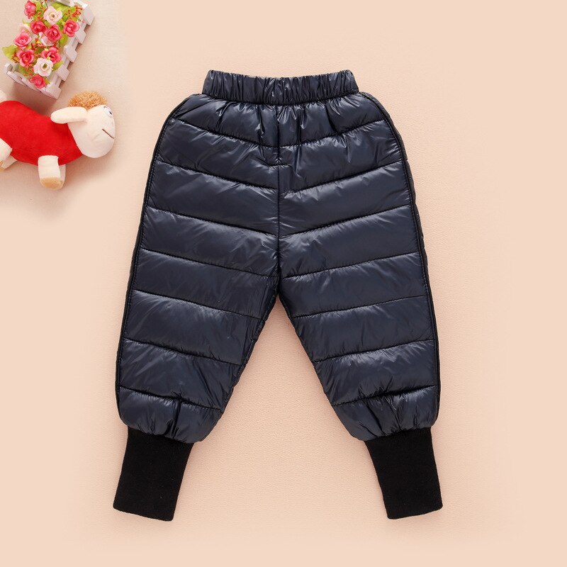 Winter Kinderen Beneden Katoenen Kleding Jongens Broek Meisjes Leggings Kinderen Warme Broek Winddicht Waterdicht Sneeuw Broek Voor Jongens: CP06 Blue / 24M