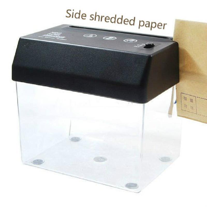 Mini Draagbare Usb Paper Shredder Machine Elektrische Cutter Strip Cut A6 Snijmachine Tool Met Briefopener Prullenbak