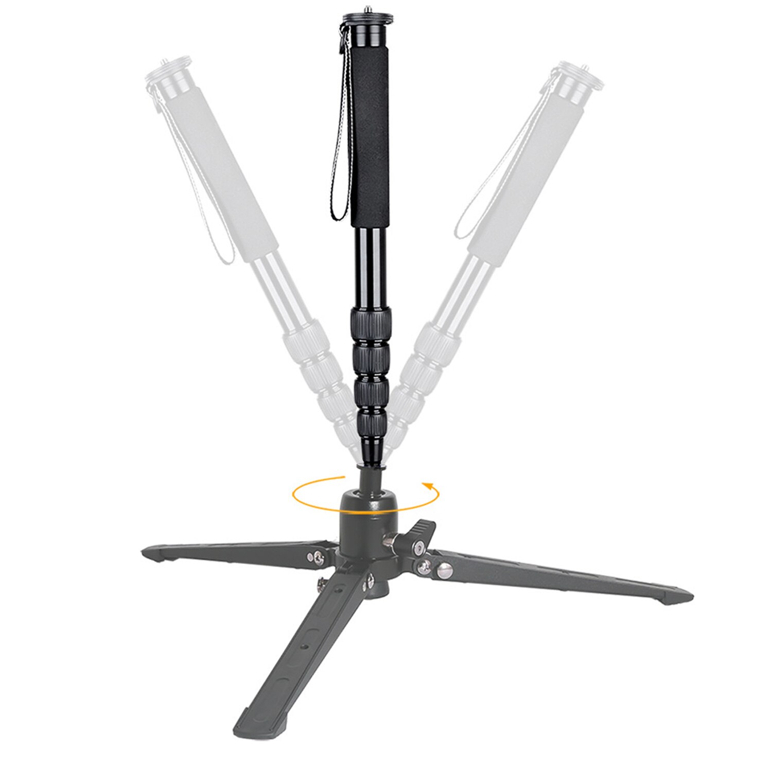 Tripod Legs Tripod Support Foot Monopod Support Universal Bracket Camera Tripod Stand 3/8 Interface Rotatin Aluminum Alloy g