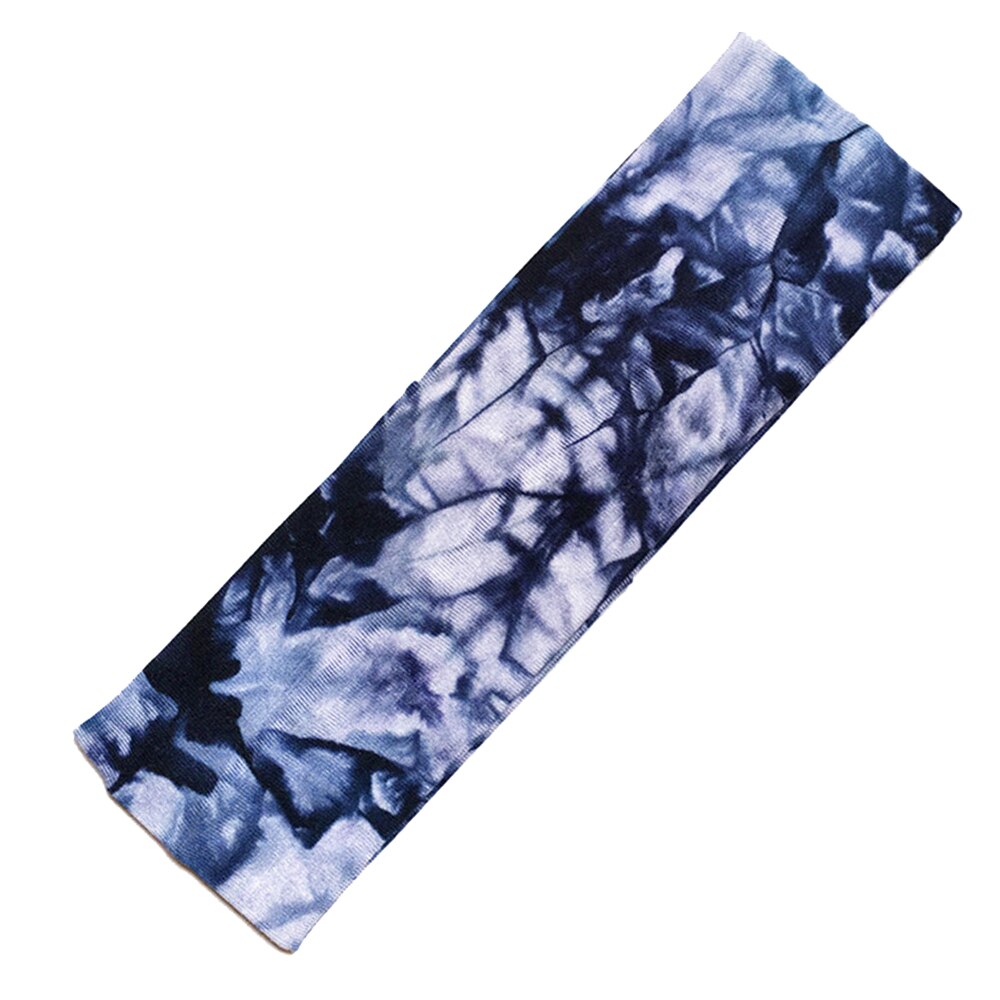 Nuove Donne di Modo Delle Ragazze Del Cotone Tie Dye Fascia Femminile di Stile Della Boemia Archi Hairbands Spiaggia Primavera Estate Accessori Per Capelli: Navy