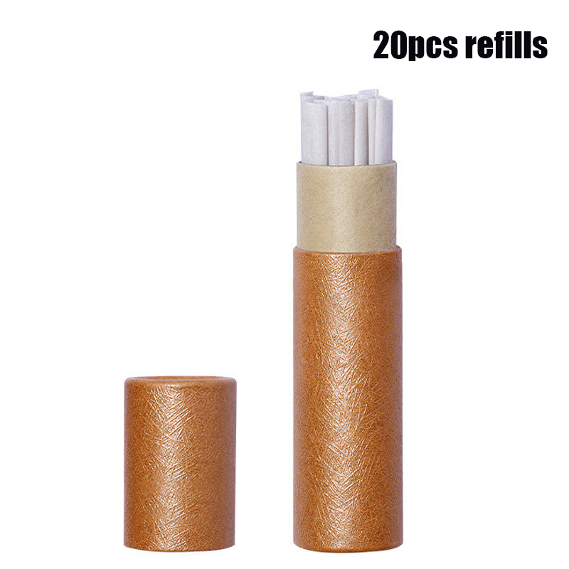 MIUSIE Tailors Chalk Pencil Patchwork Disappearing Fabric Marker Pens For DIY Craft Sewing Marking Chalk Sewing Accessories: 20pcs refills