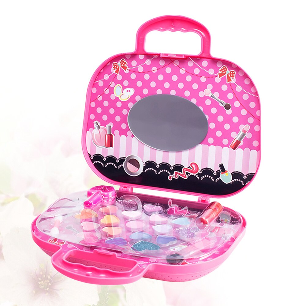Kosmetyki dla dzieci zestaw zabawek kosmetyczka dla dzieci bezpieczny zestaw kosmetyków z lustrem robić makijażu