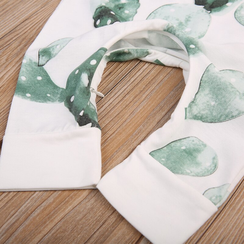 Mode Mooie Baby Baby Meisje Jongen Cactus Een stuk Mouwloze Katoenen Romper Jumpsuit Playsuit