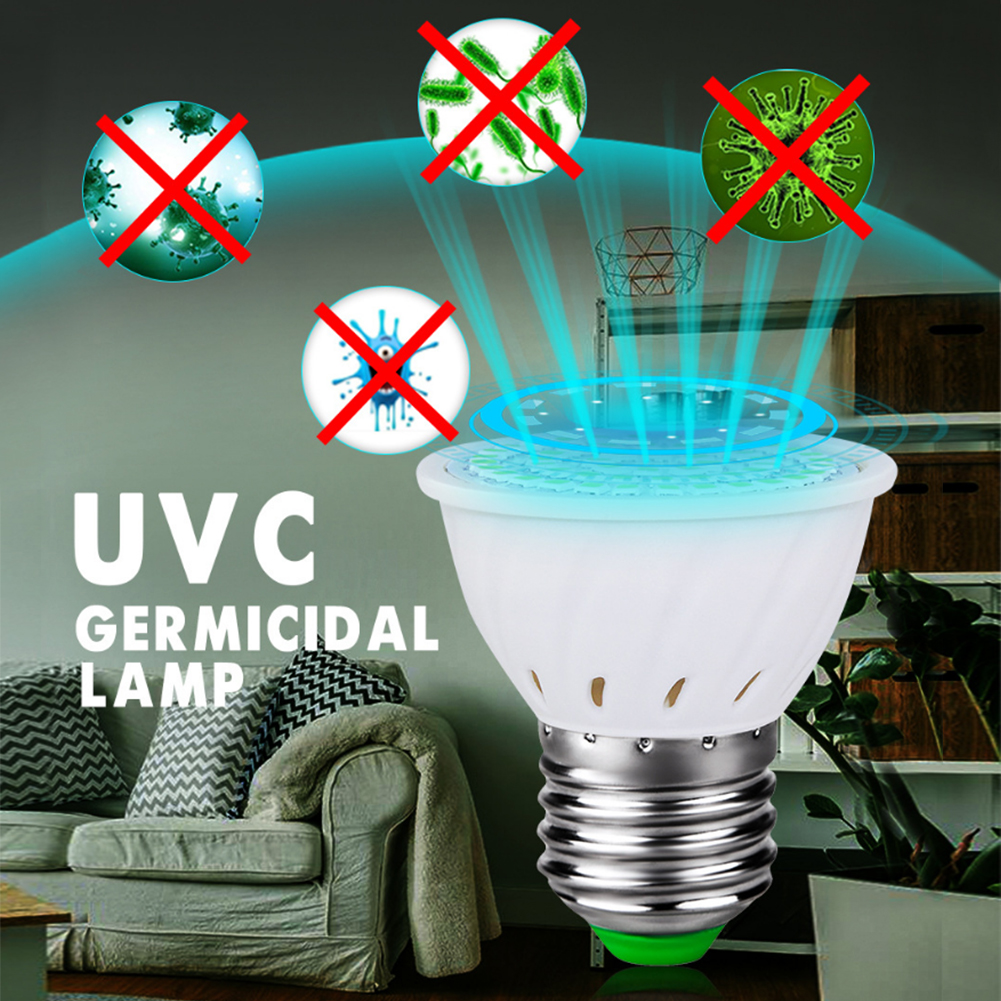 E27 GU10 Uv Ultraviolette Kiemdodende Lamp Uvc Ozon Led Desinfectie Gloeilamp Sterilisator Led Spot Lamp Lampada Voor Thuis