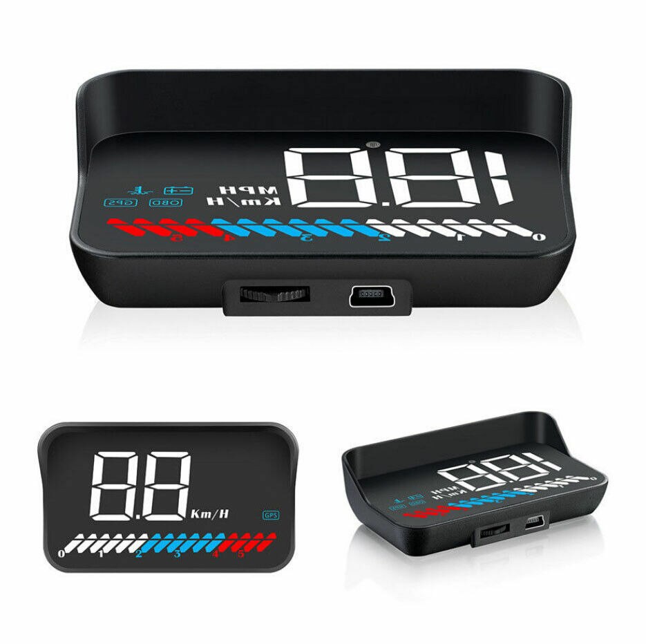 Head-Up Display (HUD) Per Auto Con OBD2 | Proiettore Velocità Su Parabrezza | Allarme Eccesso Velocità E Guasti