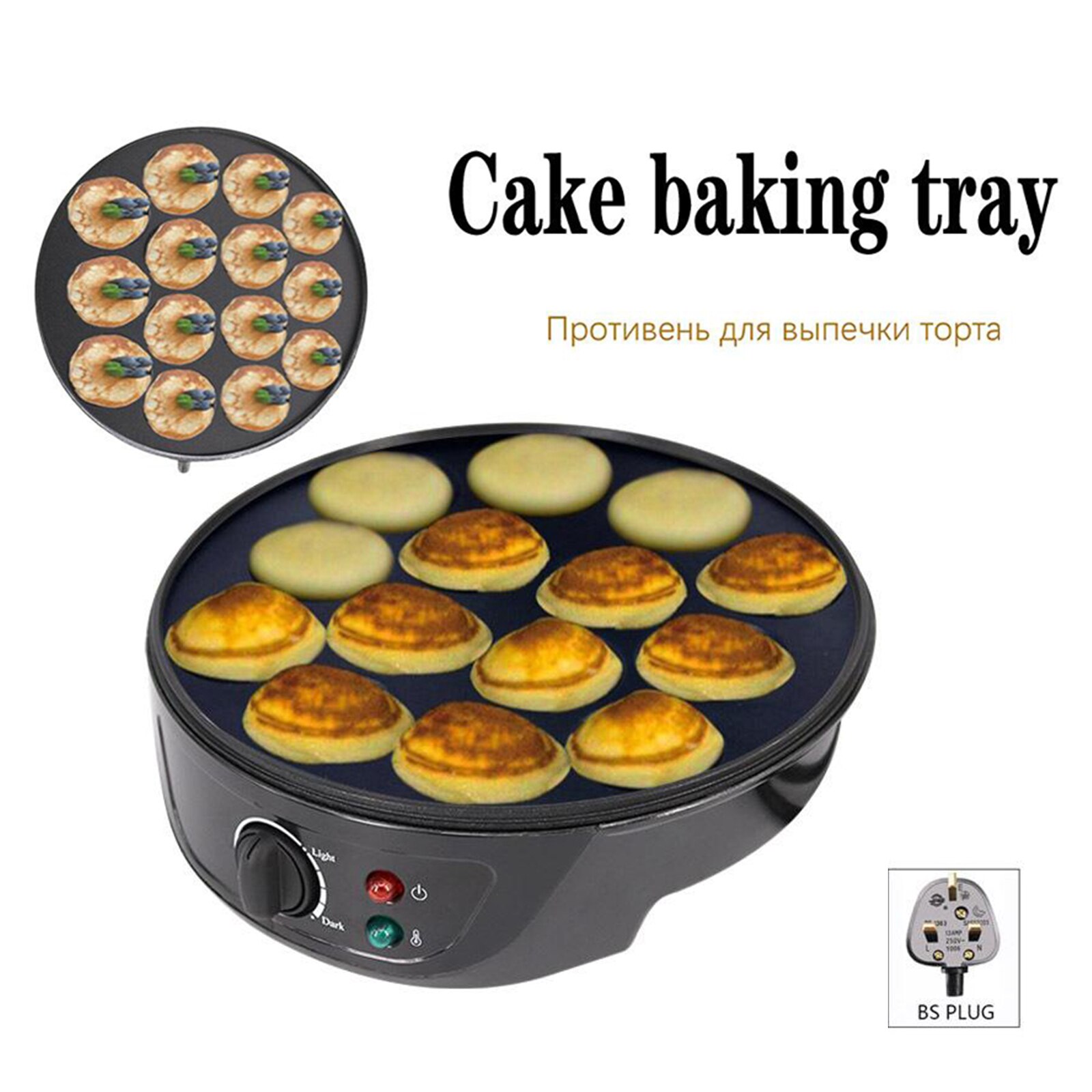 750W 18 Holes Takoyaki Baking Machine Household Electric Takoyaki Maker Meat Octopus Balls Grill Pan Cake Pops