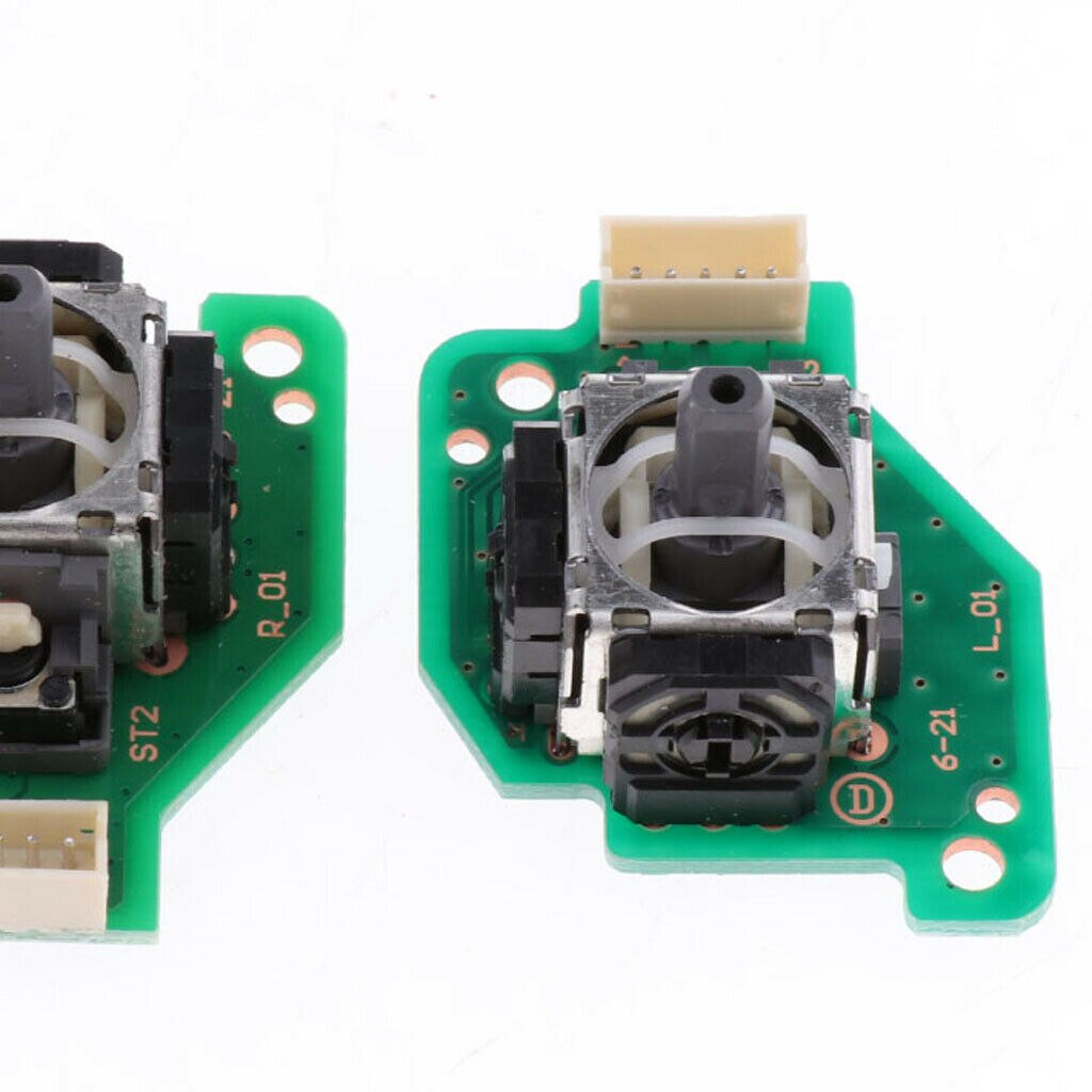 Analoge Stick Caps + 3D Joystick Thumbstick + Flex Kabel Vervanging Voor Nintendo Wiiu Pad Controller L/R Set