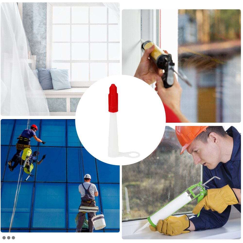 20 pièces Mastic Silicone Buses Calfeutrage Accessoires avec 20 pièces Casquettes