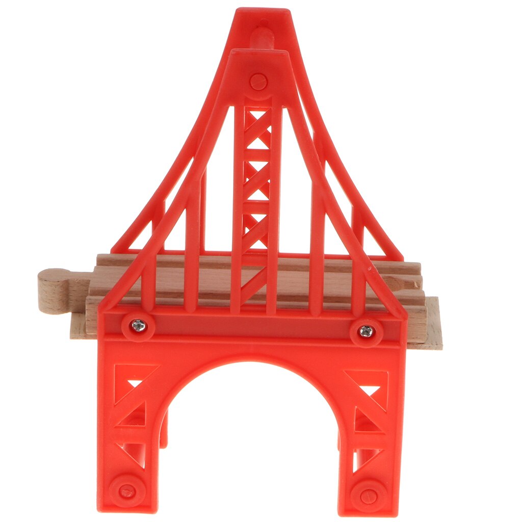 Wooden Trains Railway Set Compatible Accessories - Iron Tower Bridge