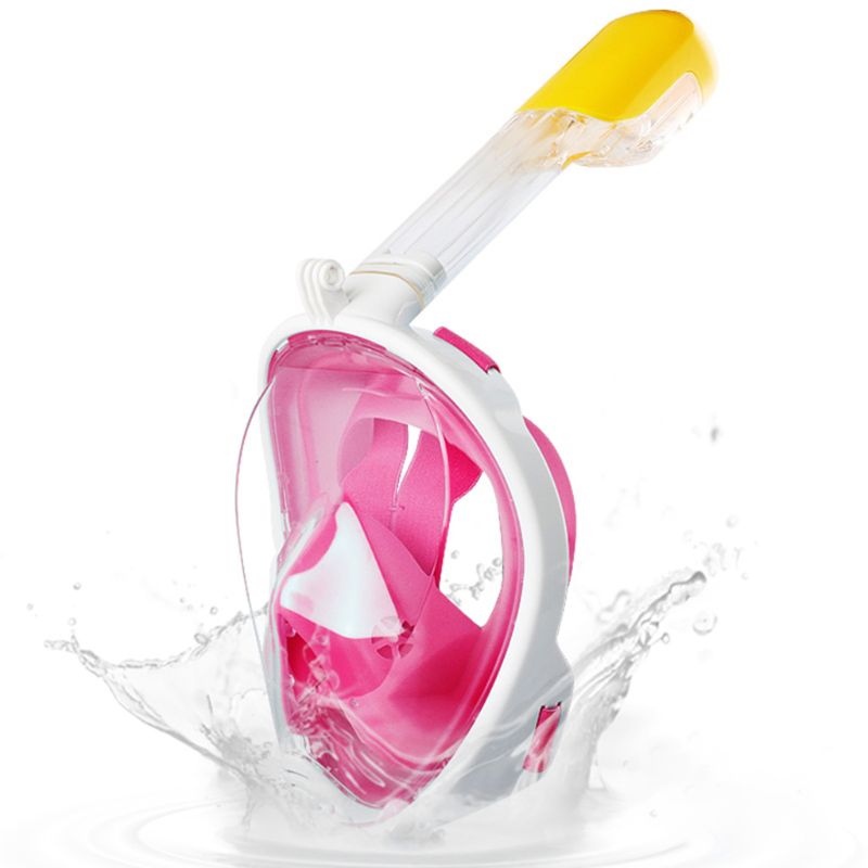 Máscara de buceo cara completa snorkel máscara subacuática antivaho pesca submarina máscara G92F