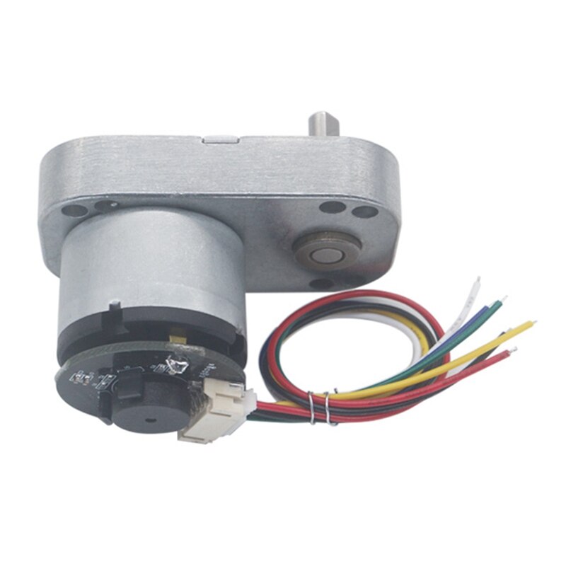 Low Speed High Torque Worm Metal Gearbox Gear Motor with Encoder Reversible Electric Geared Motor Gearmotors