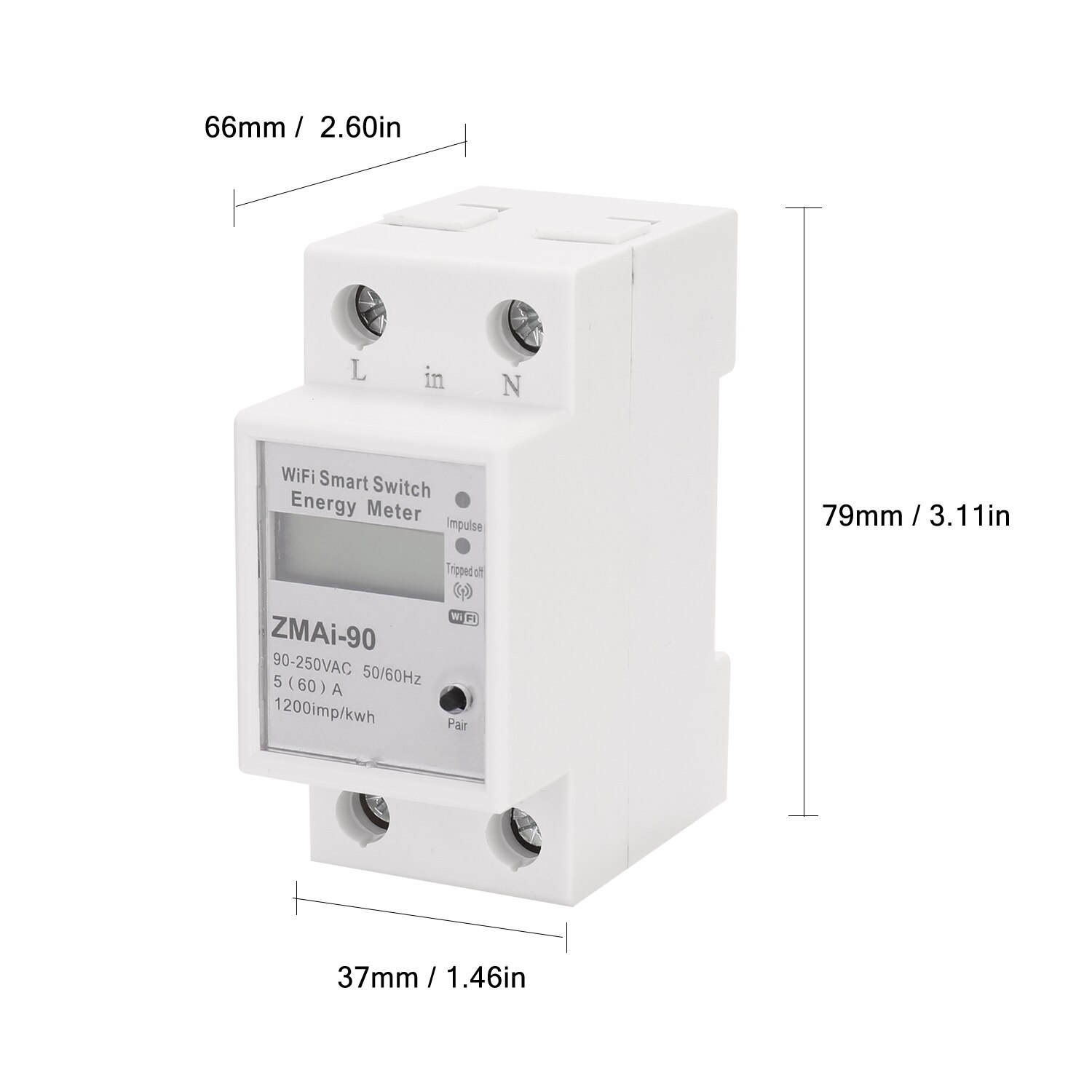 MISURATORE DI ENERGIA elettrica monofase per 230V con display LCD di facile lettura EUR 24,55 MISURATORE DI ENERGIA elettrica monofase per 230V con display LCD di facile lettura EUR 24,55