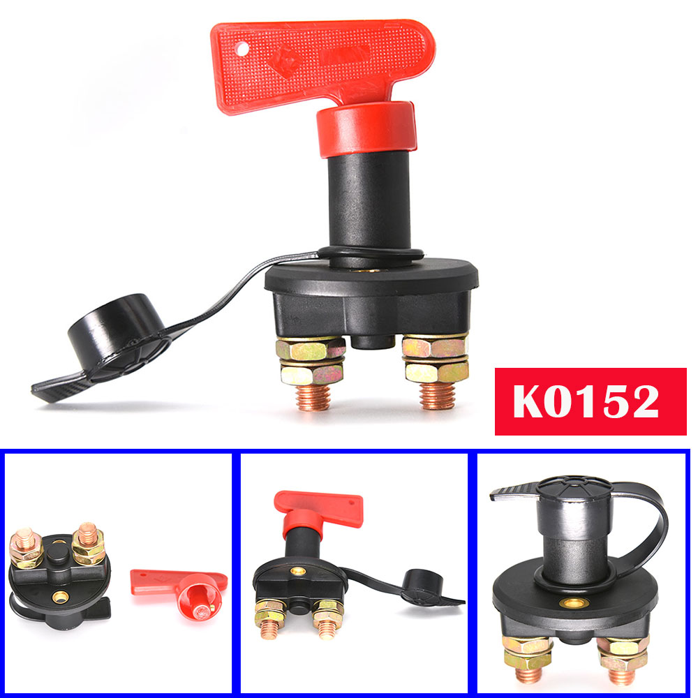 300A 12V-32V Auto Car Rotary Power Switch Vehicle Modify Isolator Disconnector Truck Boat Cut Off Battery Main Kill Switch: green