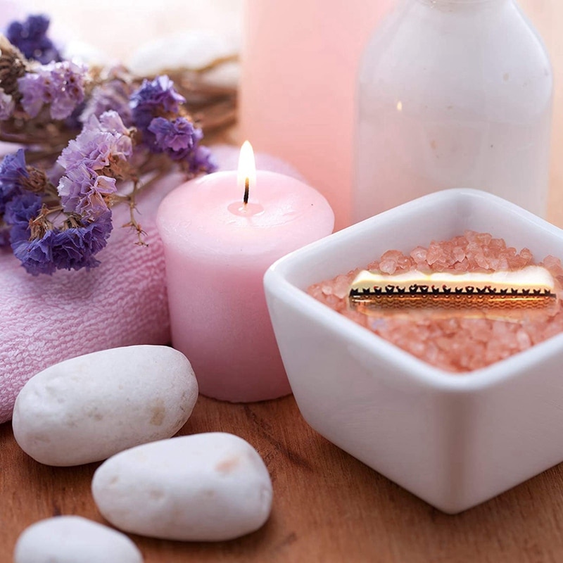 Wooden Candle Wicks with Metal Bases Grid Wooden Candle Wick Candle