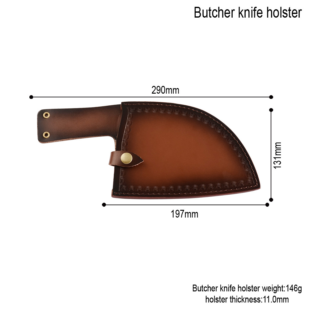 Damask Chopper Knife High Carbon Steel Kitchen Cleaver Knife For Home Kitchen And Restaurant With Full Tang Handle Box Case: knife cover