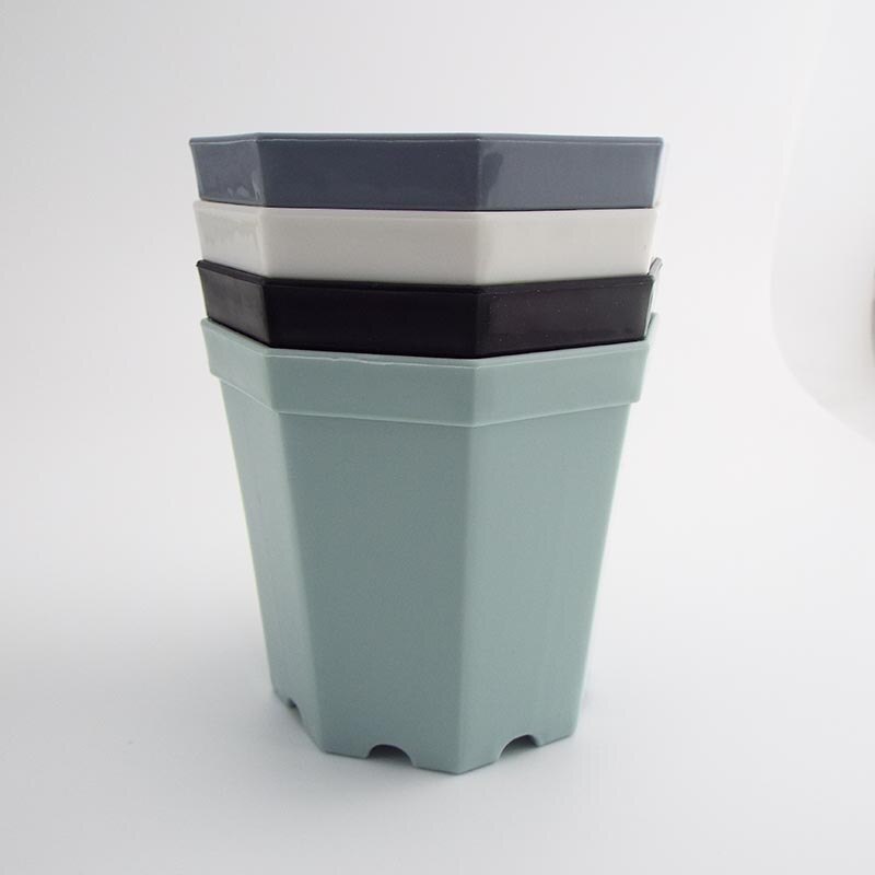 10pcs Plastic Square Plant Flower Pot Home Garden Planter Tools Plant Pots Gardening Nursery Pots for Herb Succulents