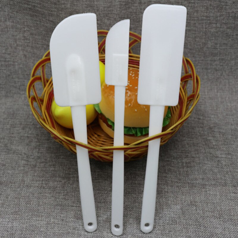 thumbnail image 2 of FM 5-Piece White Plastic Spatula Set – Mixing & Scraping Utensils For Baking, Cake Decorating, Kitchen 2 of 3