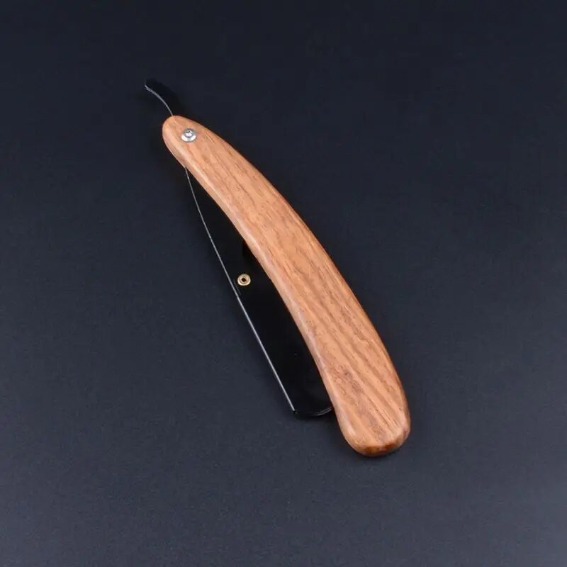 sales】Beard Shaver Rosewood Fold Stainless Steel Beard Shaver Shave The Face Portable Folding Shaver For Men