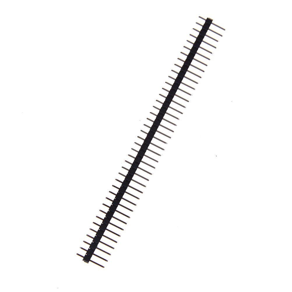 Cabezal de Pin macho único para Arduin, 1x40 fila 2,54, Conector de 40 Pines, módulo de placa de tira, pieza electrónica Elektronik, 20 Uds.