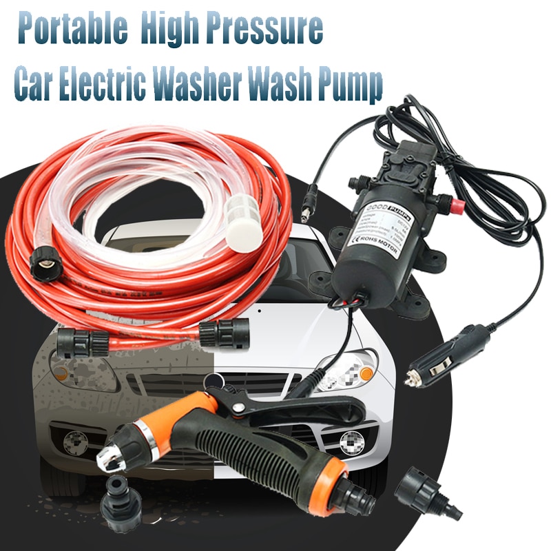 DC 12V 100W 160PSI haute pression voiture électrique laveuse lavage pompe ensemble Portable Auto machine à laver Kit avec chargeur de voiture
