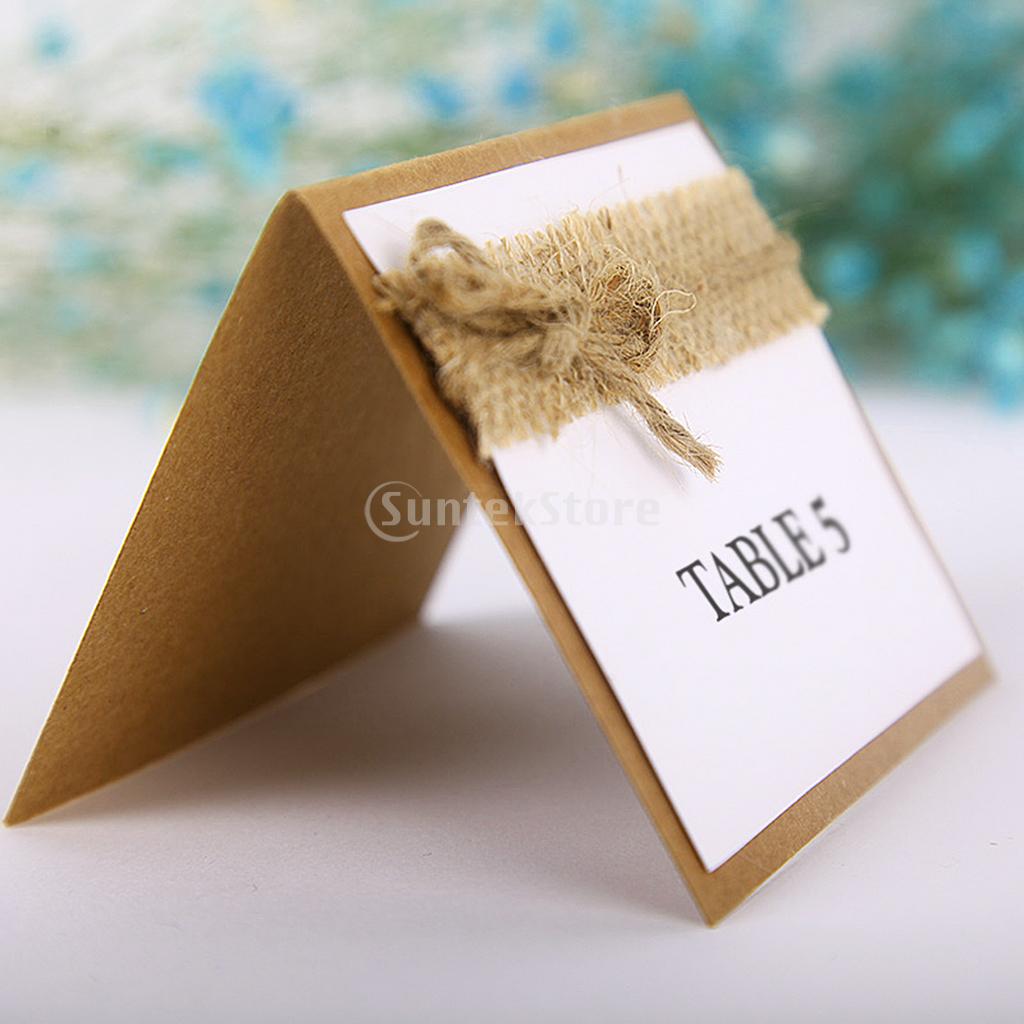 Guest Party Name Table Place Cards for Shabby Chic Rustic Wedding Pack of 10 Banquet Event Table Cards Wedding Decoration Rustic