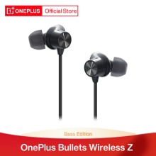 OnePlus Bullets Wireless Z Earphones Bass Edition Charge for 10 minutes Enjoy for 10 hours Bluetooth 5.0 IP55 Up to 20/17 hours