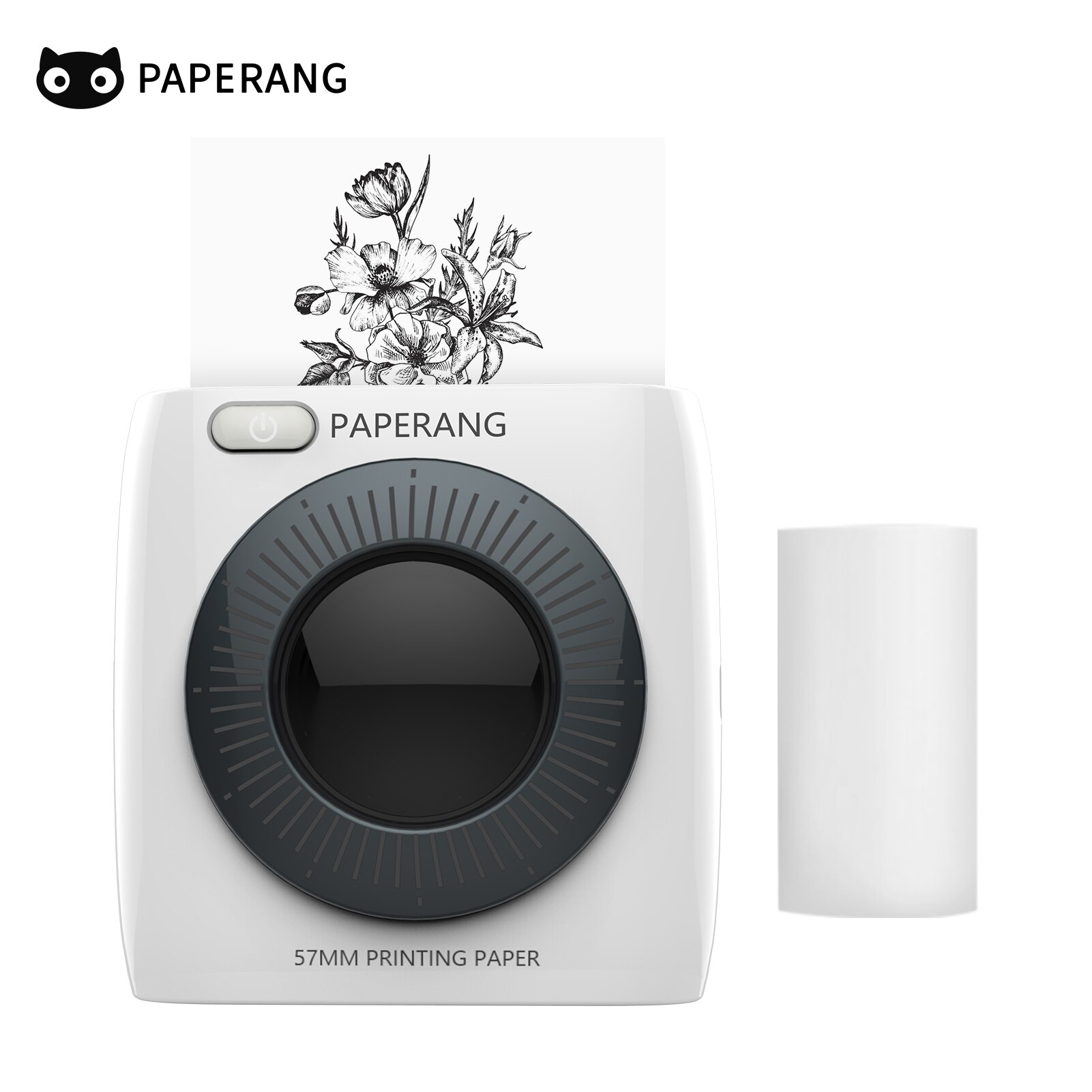 Paperang P2 Pocket Printer 300Dpi Bt Draadloze Printer Draagbare Thermische Printer Voor Foto Compatibel Met Android Ios Windows Mac: White-1 Paper