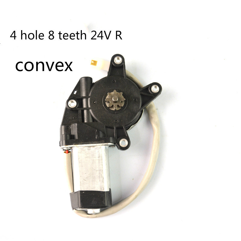 Auto Fenster Motor- glas Aufzug Motor- 12V/24V elektrische fenster Motor- zubehör fenster heber mit getriebe für lkw Bus: 4 Loch 8 Zähne24V R1