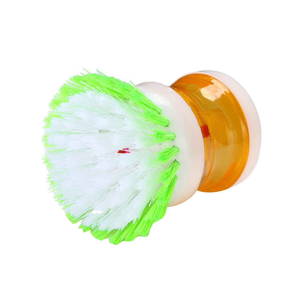 Dish Brush With Washing Up Liquid Soap Dispenser Kitchen Utensil Pot Kitchen Dish Brush With Liquid Soap Dispenser Plastic Pot