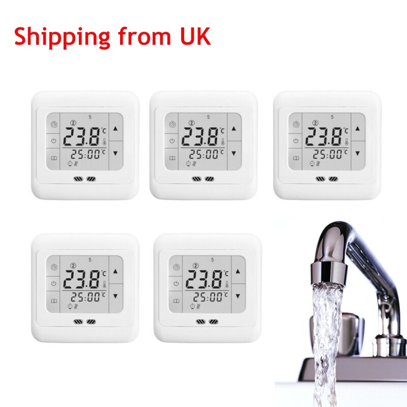 Programmable Digital Thermoregulator Touch Screen Room Heating Thermostat Underfloor Heating for Warm Floor Electric Heating