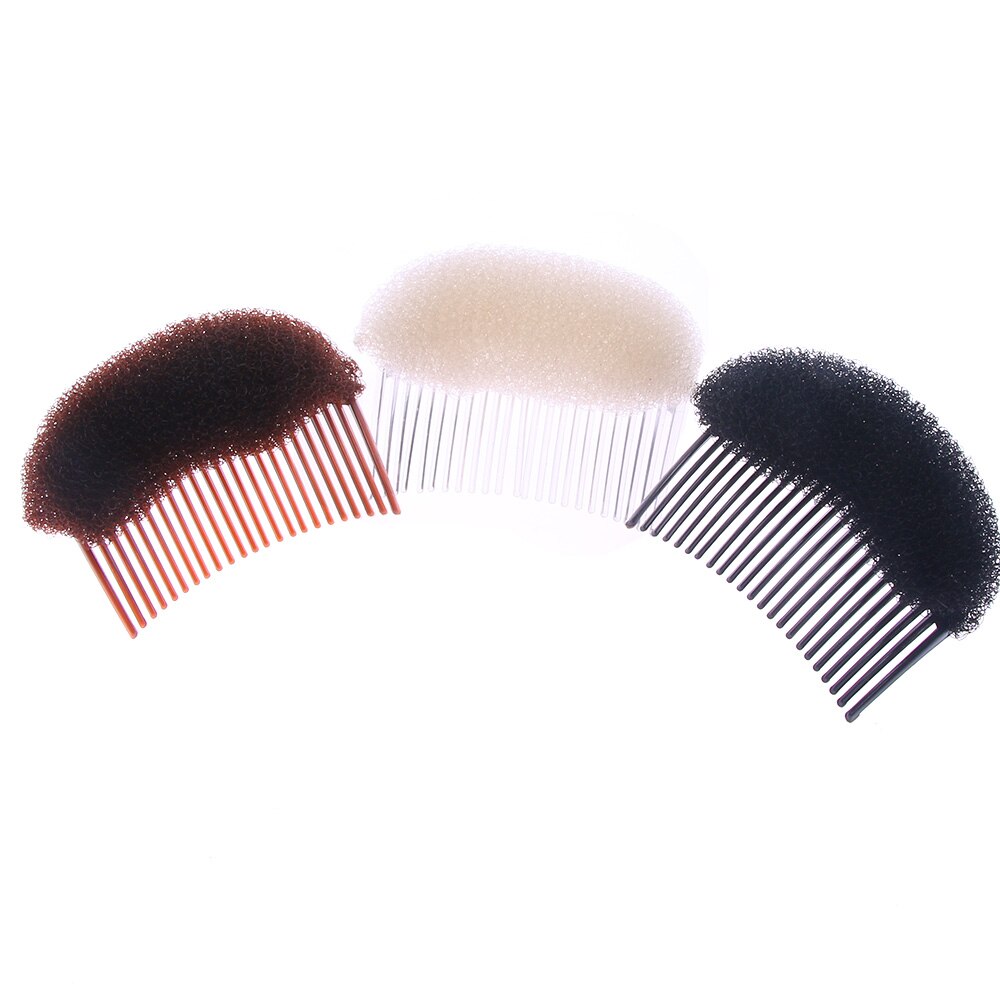 1 Pc Hair Styler Volume Bouffant Bijenkorf Shaper Bumpits Schuim Op Clear Comb Xmas