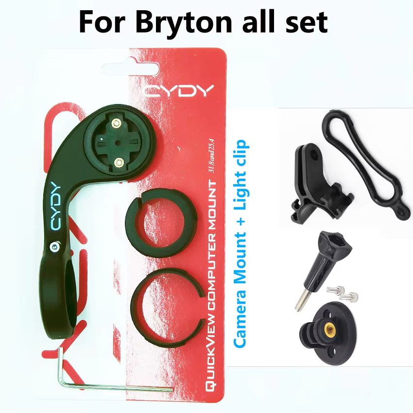 CYDY MTB soporte GPS para bicicleta soporte para ordenador para Garmin Edge IGPSPORT 630 Bryton Wahoo soporte para ciclista accesorios para bicicleta: Verde claro