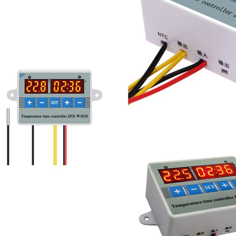 LBER ZFX-W3020 Digital Intelligent Temperature Time Controller Thermostat Timer Switch Module -55-110 Celsius