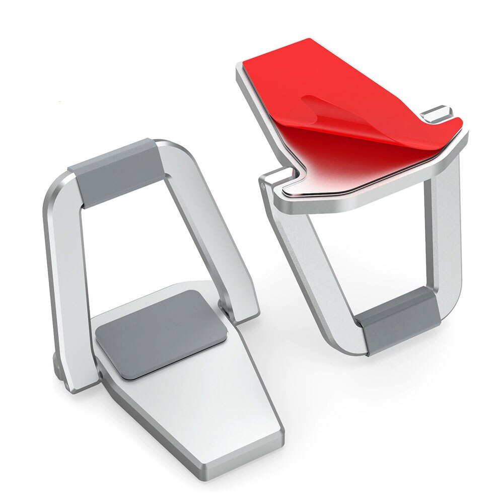1 paar unsichtbare, tragbare, faltbare mini-laptopständer mit kühlfunktion, leichter, rutschfester aluminiumlegierungsständer, ergonomischer erhöhung