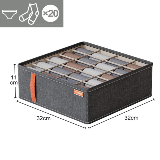 Cabinet Drawer Organizer Underwear Socks Clothing Storage Box Wardrobe Organizer Clothes Pants Bra Socks Storage Organizers: plum