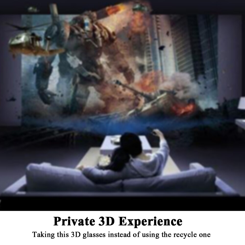 G90 Portable 3D Glasses Polarized Lenses for Cinema Lightweight Passive for Watching Movies