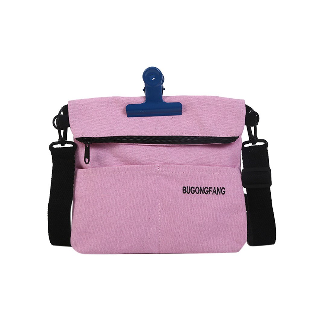 Vrouwen Tas Clip Canvas Tas Brief Mode Schouder Messenger Pakket Eenvoudige Telefoon Tas Bolsos Mujer De Marca Famosa: 4