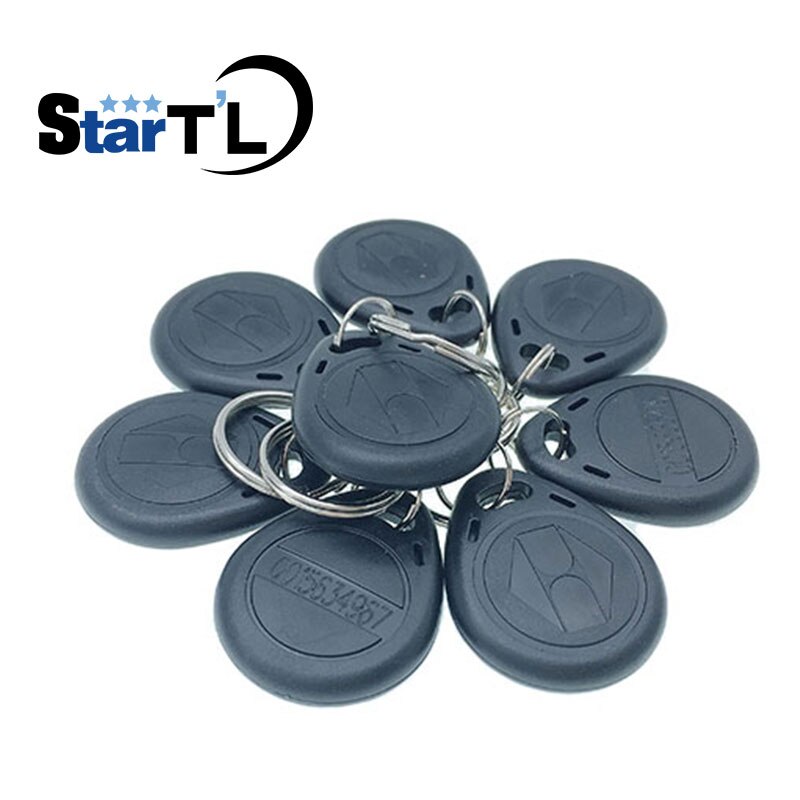100 pcs TK4100 Read only 125kHz RFID ID Card Key Keyfobs Access Control Tag Grey Access Control Key Only