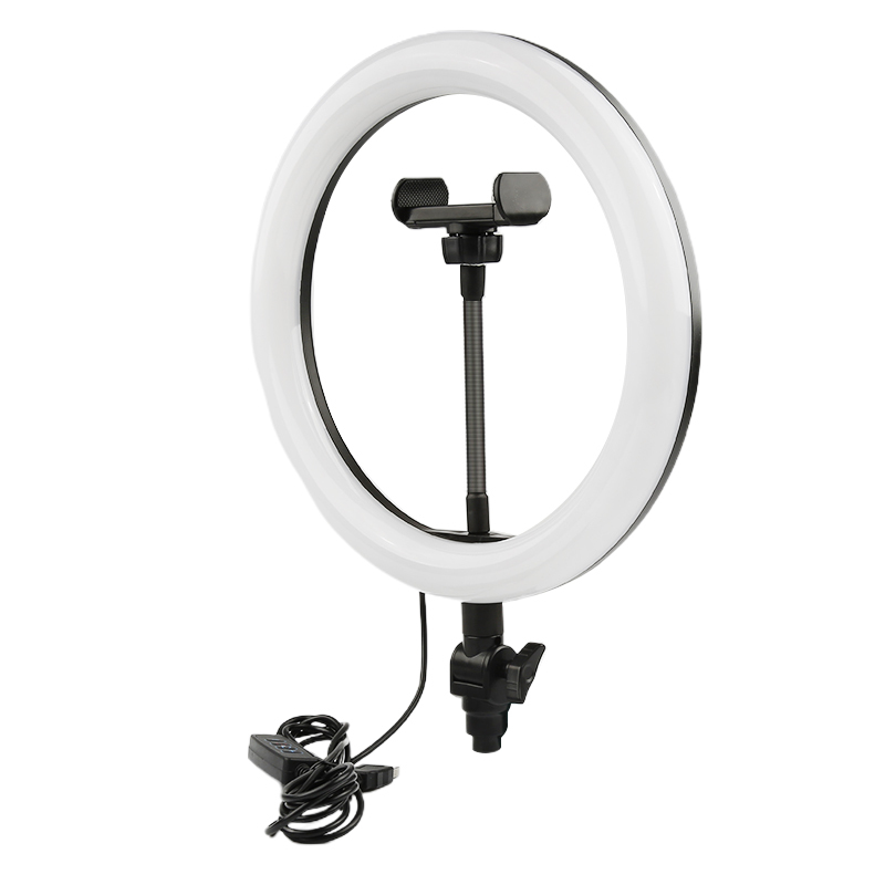 10 zoll 26cm USB Ladegerät Neue Selfie Ring Licht Blitz LED Kamera Telefon Fotografie Verbesserung Fotografie Für Smartphone Studio: Default Title