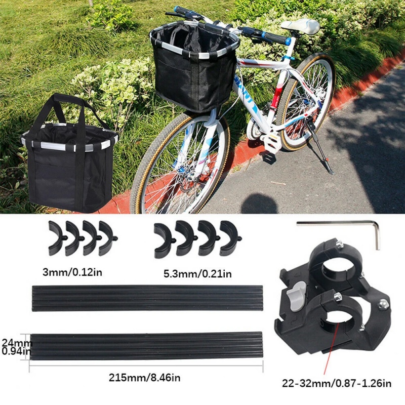 Mir avant pliable pour vélo de montagne, sac de transport pour animaux de compagnie, poignées amovibles, panier de vélo portable, charge de 3kg
