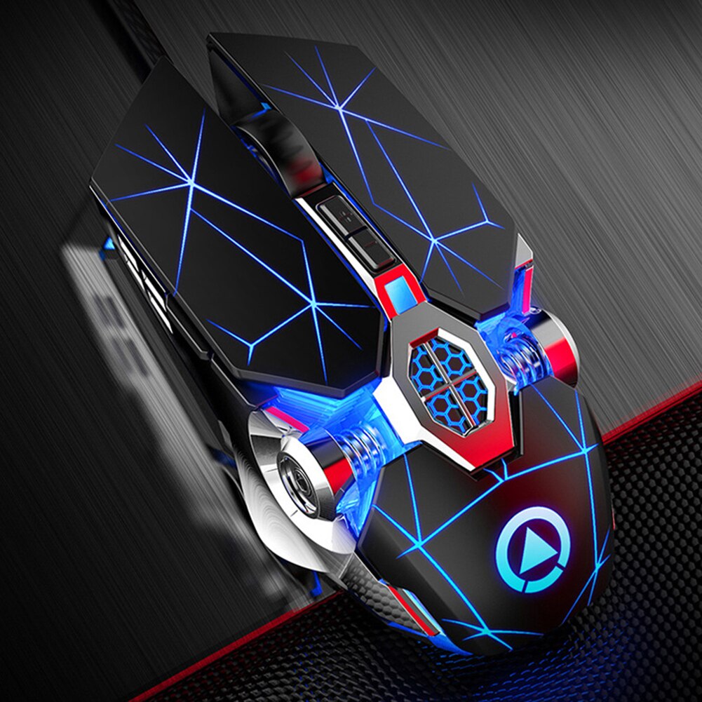 Computer Peripherals Rechargeable Wireless Mouse A7 2.4G Wireless Portable Rechargeable Mute Backlit Gaming Mouse for Laptops