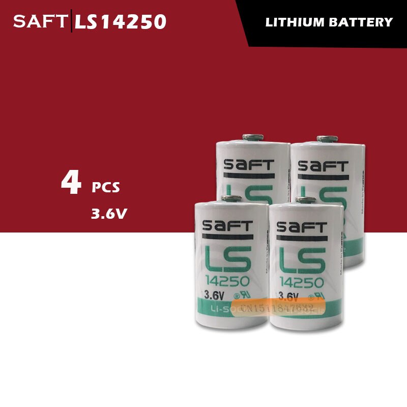 4 Stks/partij Originele Saft LS14250 1/2AA 3.6V Plc Industriële Automatisering Apparatuur Cnc Machine Lithium Batterij