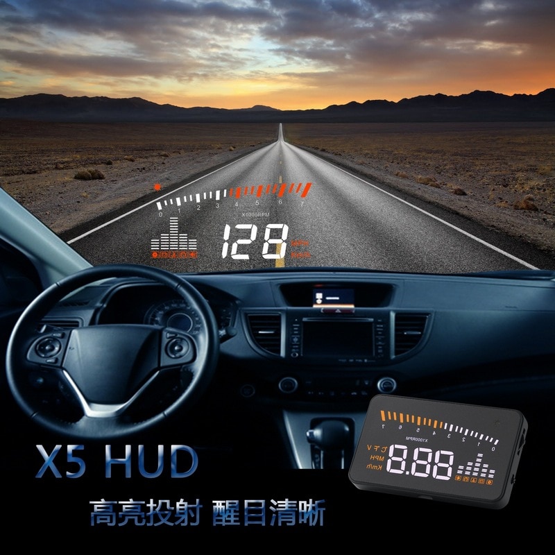 Heads-Up Display On Board Monitor OBD Car Universal HD Projector HUD head up display